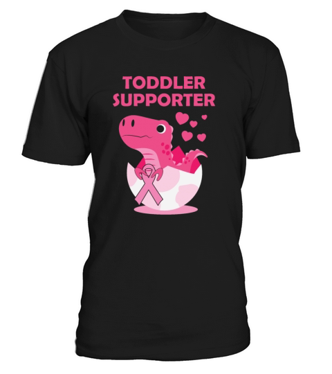Toddler Supporter T-Rex Breast Cancer Month T-Shirt Unisex