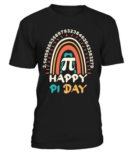 Vintage Pi Math Holiday Mathematics Groovy Pi Day T-Shirt Unisex
