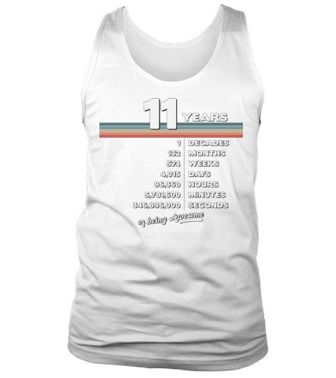 11st Birthday Vintage 11 Years Old Retro 132 Tank Top Unisex