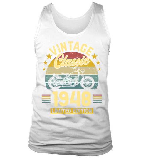 1948 75 Years Old Vintage 75th Birthday Tank Top Unisex