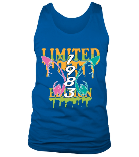 1983 Born Limited Edition Butterfly Gift Tank Top Unisex