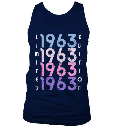 60 Years Vintage 1963 Retro 60th Birthday Tank Top Unisex