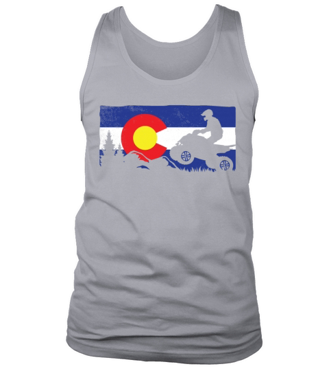 all terrain vehicles vintage colorado flag Tank Top Unisex