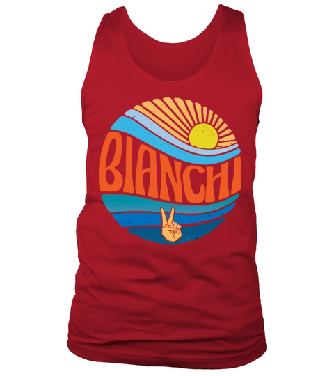 Bianchi Shirt Vintage Sunset Bianchi Groovy Tie Tank Top Unisex