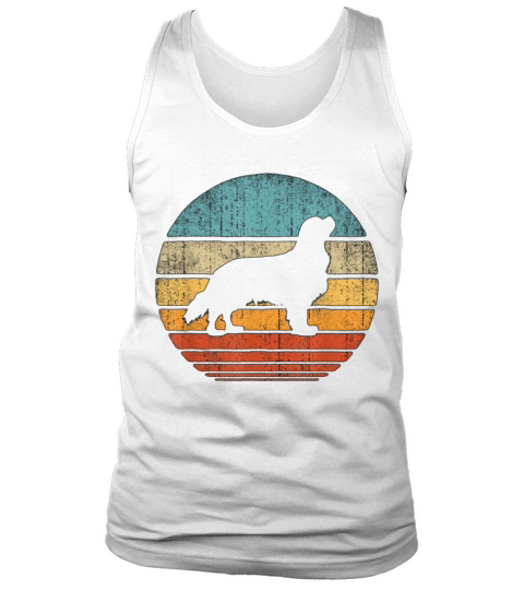 Cavalier King Charles Spaniel Retro Vintage 70s Su Tank Top Unisex