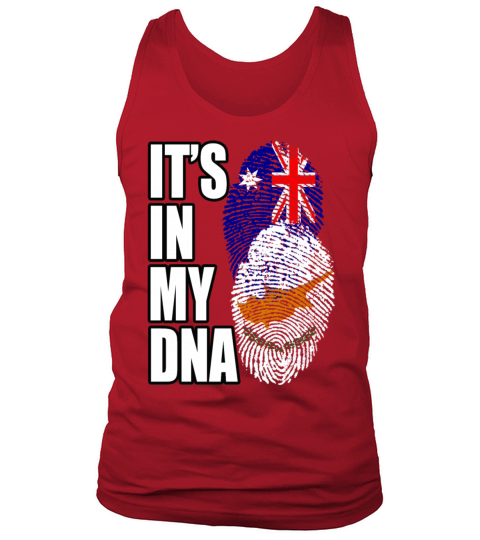 Cypriot And Australian Mix Heritage DNA Flag Tank Top Unisex