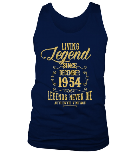 December 1954 Vintage Birthday Present Tank Top Unisex