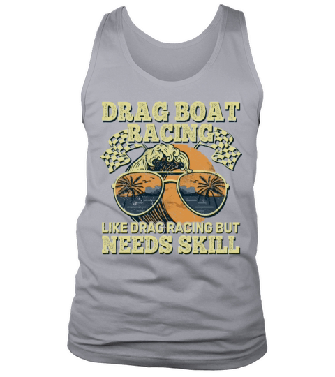 drag boat driver speedboat racing vintage Tank Top Unisex