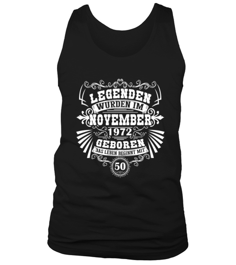 Funny sayings for the 50th birthday November1972 Tank Top Unisex