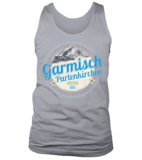 Garmisch Partenkirchen Bavaria Vintage Alps German Tank Top Unisex