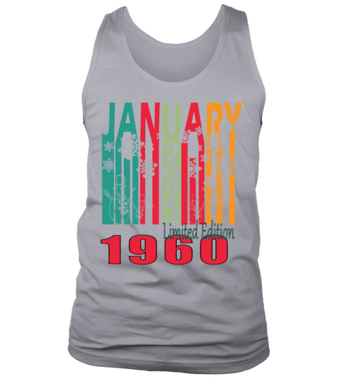 Legendary January 1960 62nd Birthday Gift Tank Top Unisex
