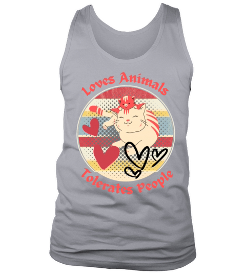 Loves Animals Tolerates People t-shirt Tank Top Unisex