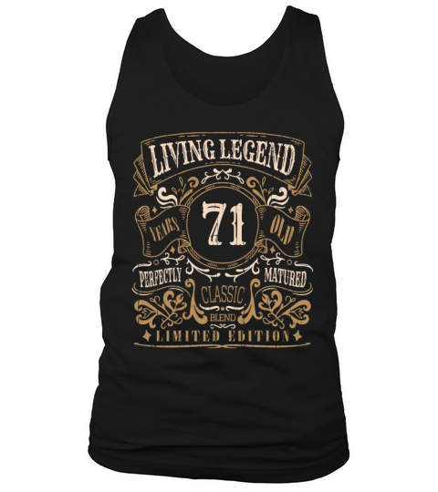 Retro Vintage Birth Whiskey Age 71 Years Old Tank Top Unisex