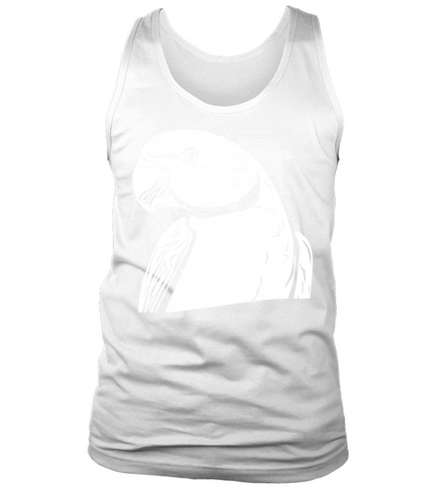 Ring-necked Parakeet Portrait Vintage Parrot Tank Top Unisex