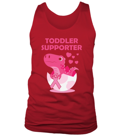 Toddler Supporter T-Rex Breast Cancer Month Tank Top Unisex