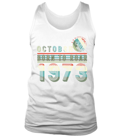 Vintage 1973 October Lion Tank Top Unisex