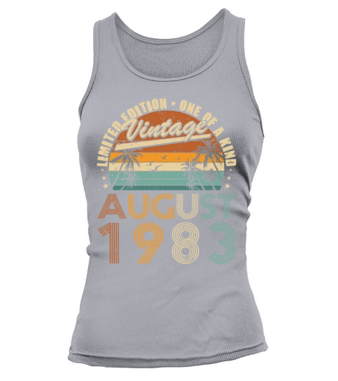 40th birthday vintage august 1983 one of a kind Tank top Woman