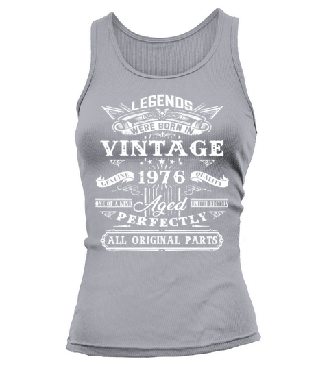 46th Birthday Vintage For Legends Born 1976 46 Yrs Tank top Woman
