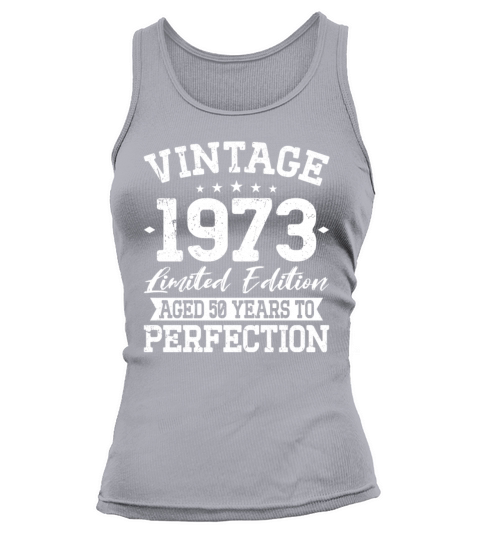 50th birthday vintage 1973 50 years Tank top Woman