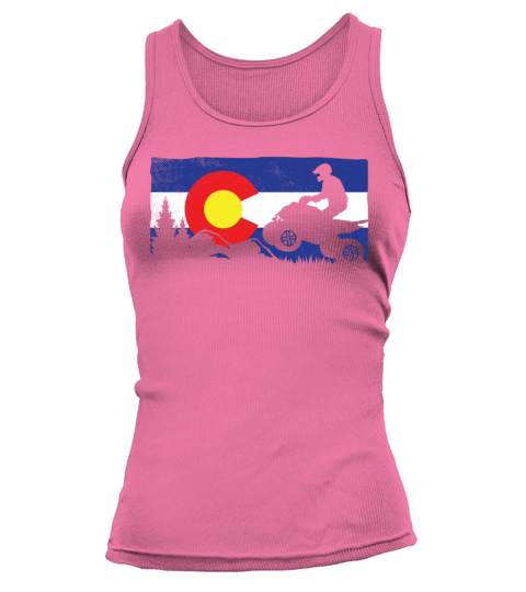 all terrain vehicles vintage colorado flag Tank top Woman