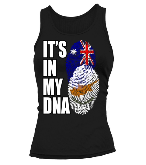 Cypriot And Australian Mix Heritage DNA Flag Tank top Woman