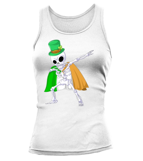dabbing skeleton st patricks day Tank top Woman