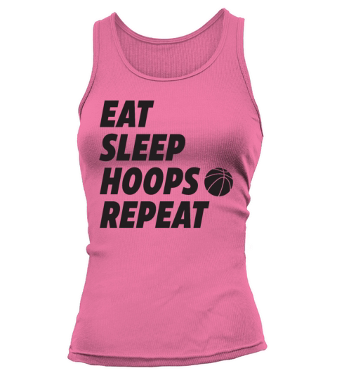 Eat Sleep Hoops Repeat Basketball Tank top Woman