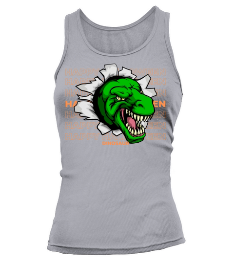 happy halloween mummy dinosaur trick raw treat Tank top Woman