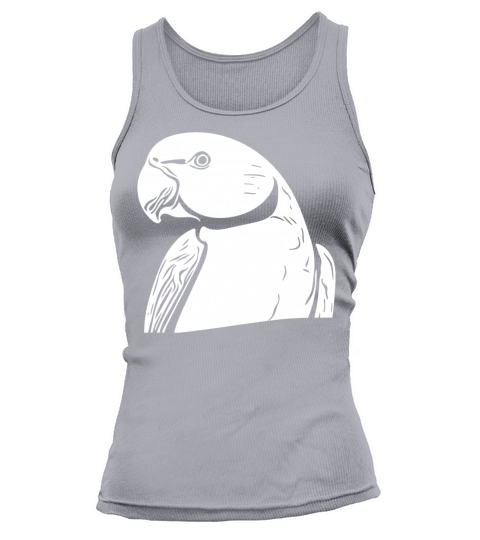 Ring-necked Parakeet Portrait Vintage Parrot Tank top Woman