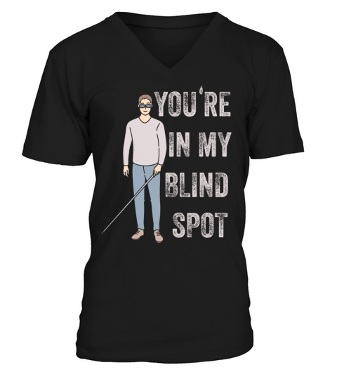 Blind Blindness Awareness Visually Impaired People V-Neck T-shirt