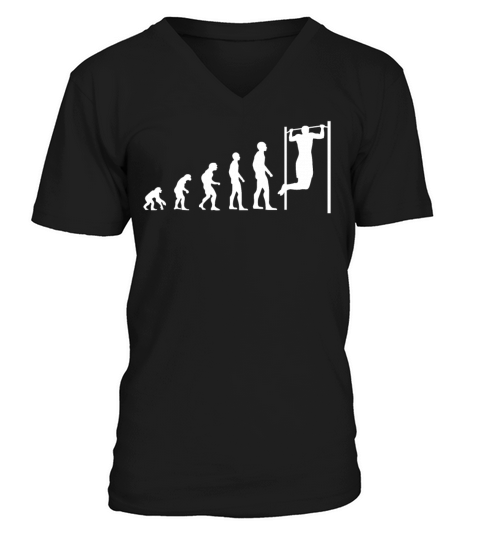 Bodybuilder Workout Pull Ups Back Exercise Gift V-Neck T-shirt