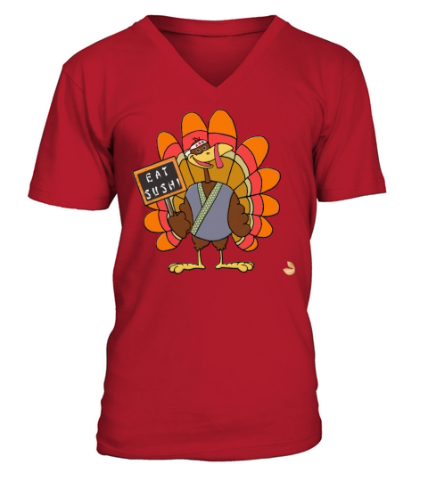 Funny Thanksgiving V-Neck T-shirt