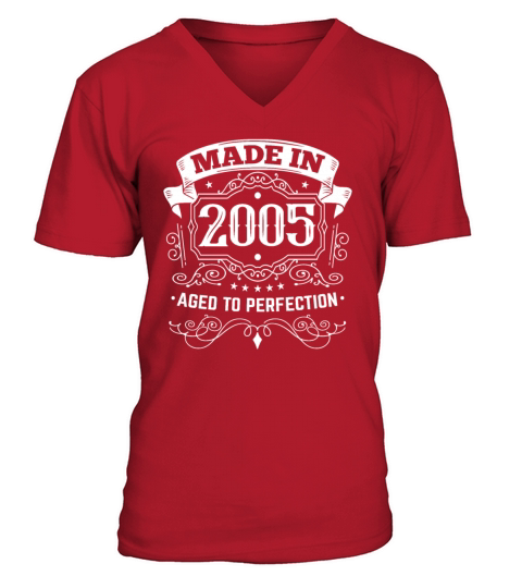 Made in 2005 vintage birthday V-Neck T-shirt