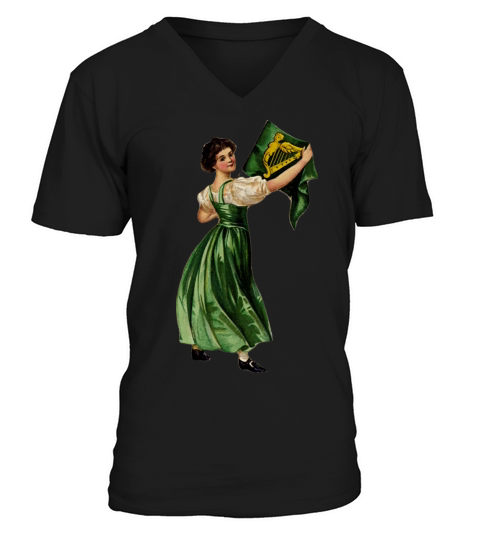 Vintage St Patricks Day V-Neck T-shirt