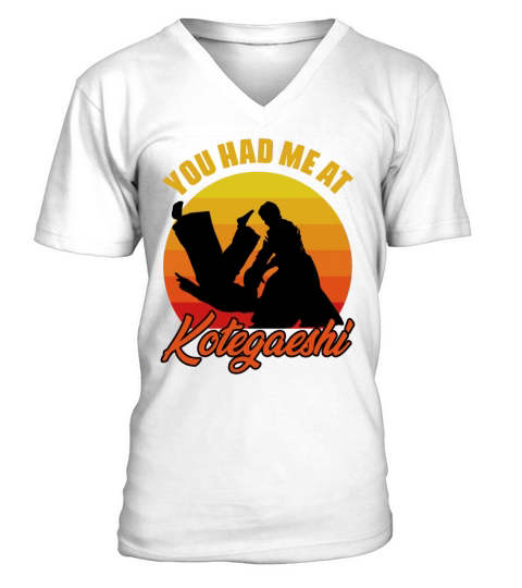 You Had Me At Retro Kotegaeshi Sunset Aikido V-Neck T-shirt