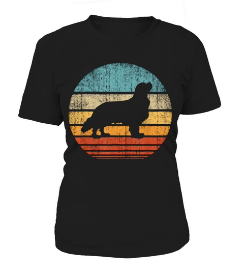 Cavalier King Charles Spaniel Retro Vintage 70s Su Women's T-Shirt