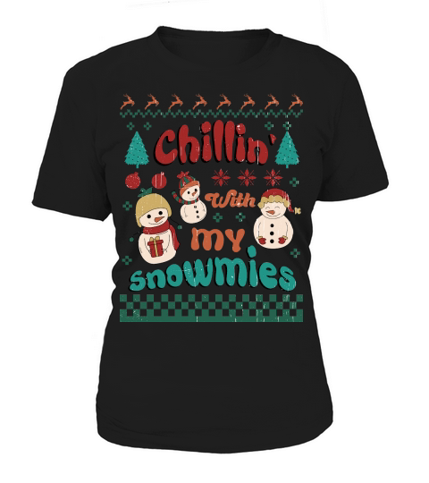 Christmas With My Snowmies Ugly Sweater Women's T-Shirt
