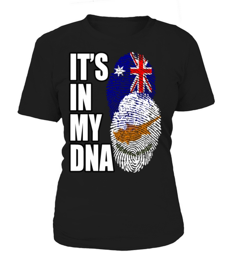 Cypriot And Australian Mix Heritage DNA Flag Women's T-Shirt