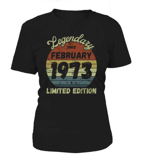 February 1973 - Vintage Birthday Present Women's T-Shirt
