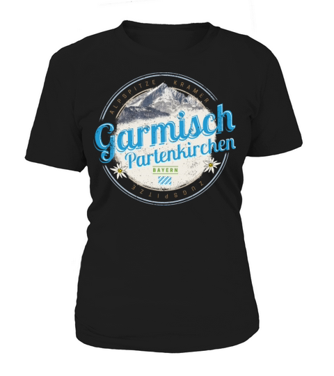 Garmisch Partenkirchen Bavaria Vintage Alps German Women's T-Shirt
