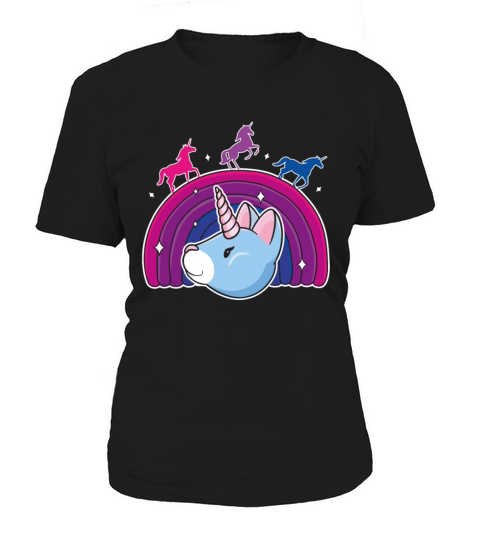 Kawaii Bisexual Pride Unicorn Bi Rainbow Women's T-Shirt