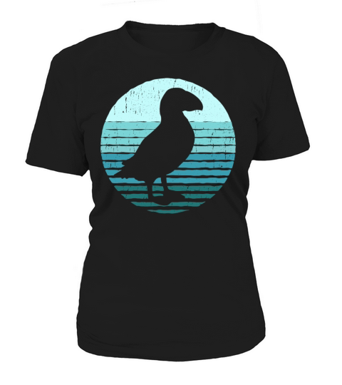 Puffins Bird Vintage Iceland Seabird Puffin Women's T-Shirt