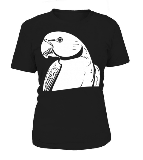 Ring-necked Parakeet Portrait Vintage Parrot Women's T-Shirt