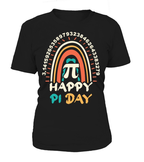 Vintage Pi Math Holiday Mathematics Groovy Pi Day Women's T-Shirt