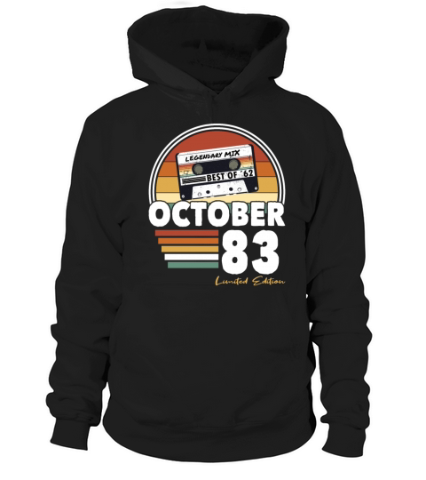 40th birthday vintage october 1983 limited edition Hoodie Unisex