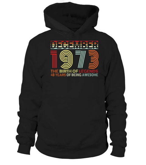 December 1973 Vintage Gift Hoodie Unisex