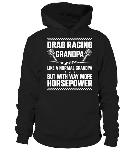 Drag Racing Race Car Grandpa Hoodie Unisex