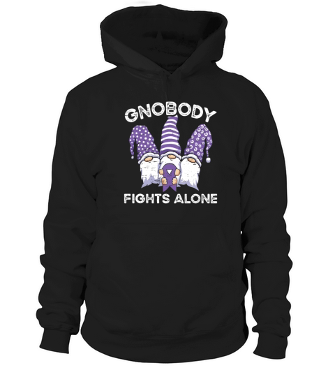 Gnome Epilepsy Purple Ribbon Epileptic Epilepsy Hoodie Unisex