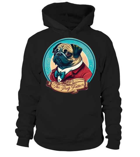 The Pug Father vintage Hoodie Unisex