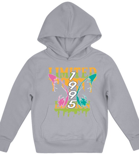 1995 Born Limited Edition Butterfly Gift Kids Hoodie